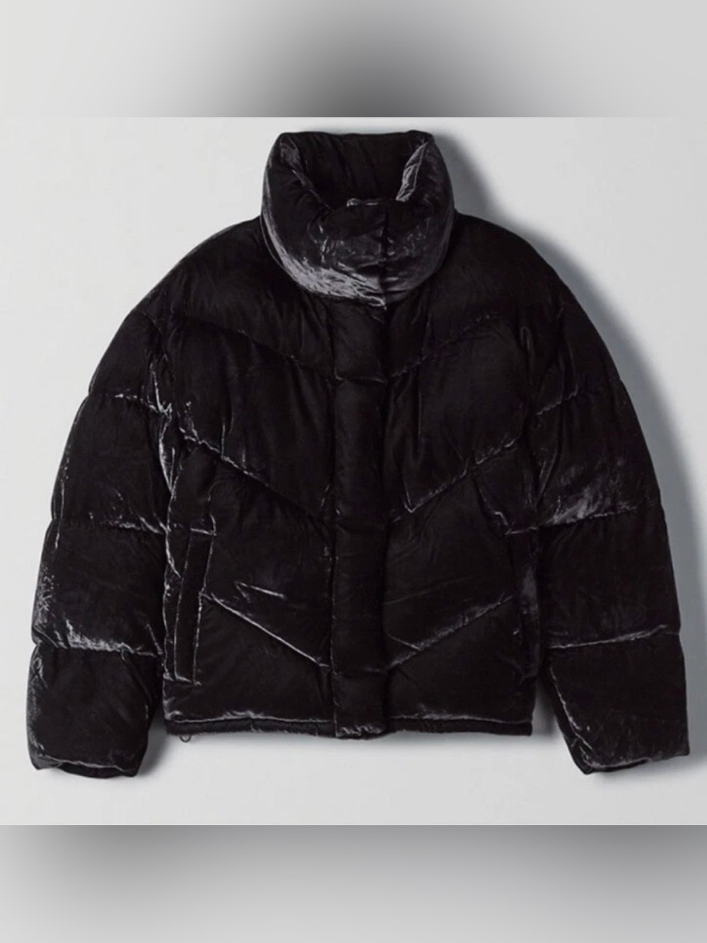 Aritzia Wilfred Black Velvet Cloud Puff Sz:M